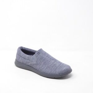 Merinos Women Slip On Shoes Blue Heathered Wool Comfort Size 9W